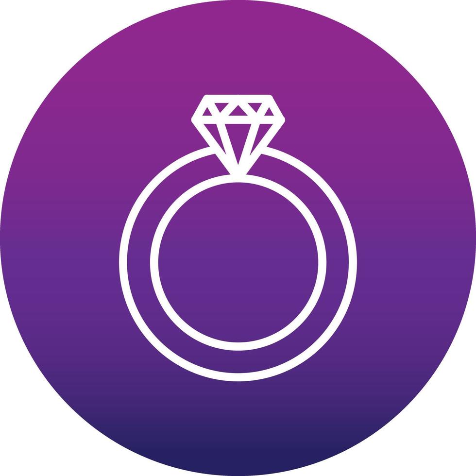 icono de vector de anillo