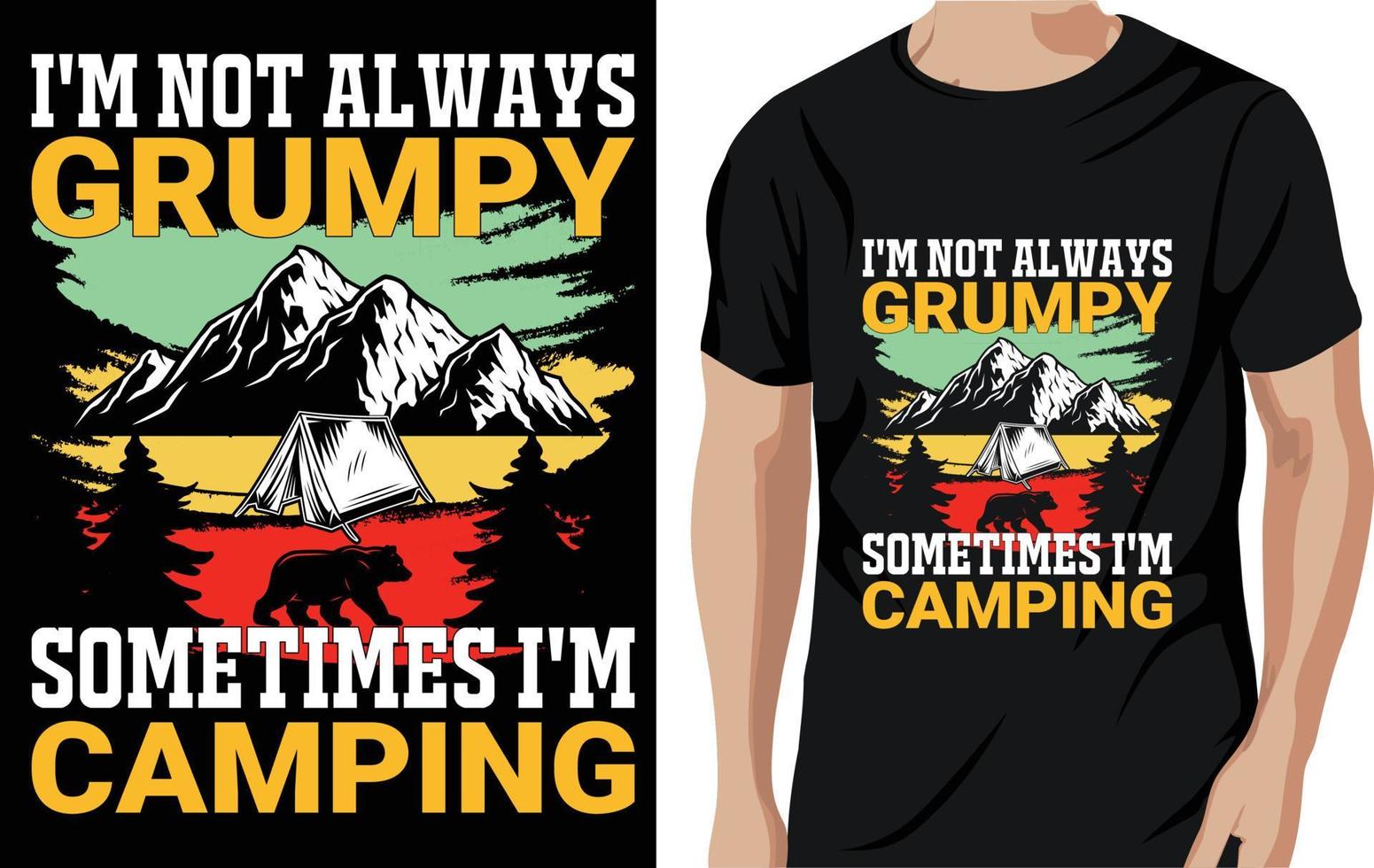 Camping T shirt design adventure t shirt calling vector