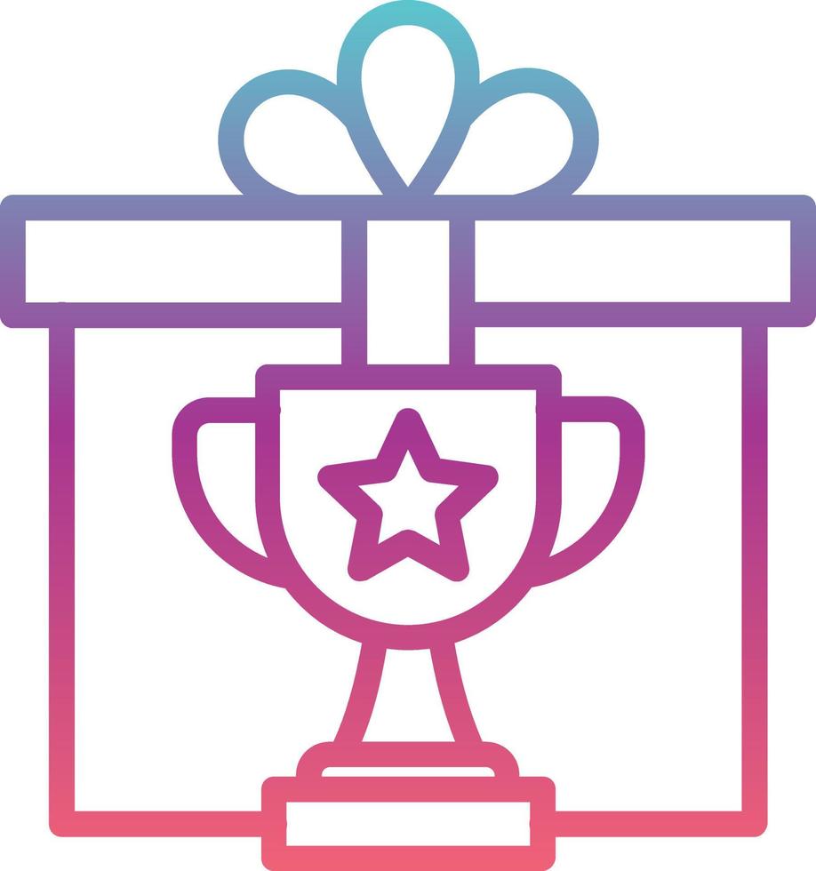 icono de vector de premio ganador