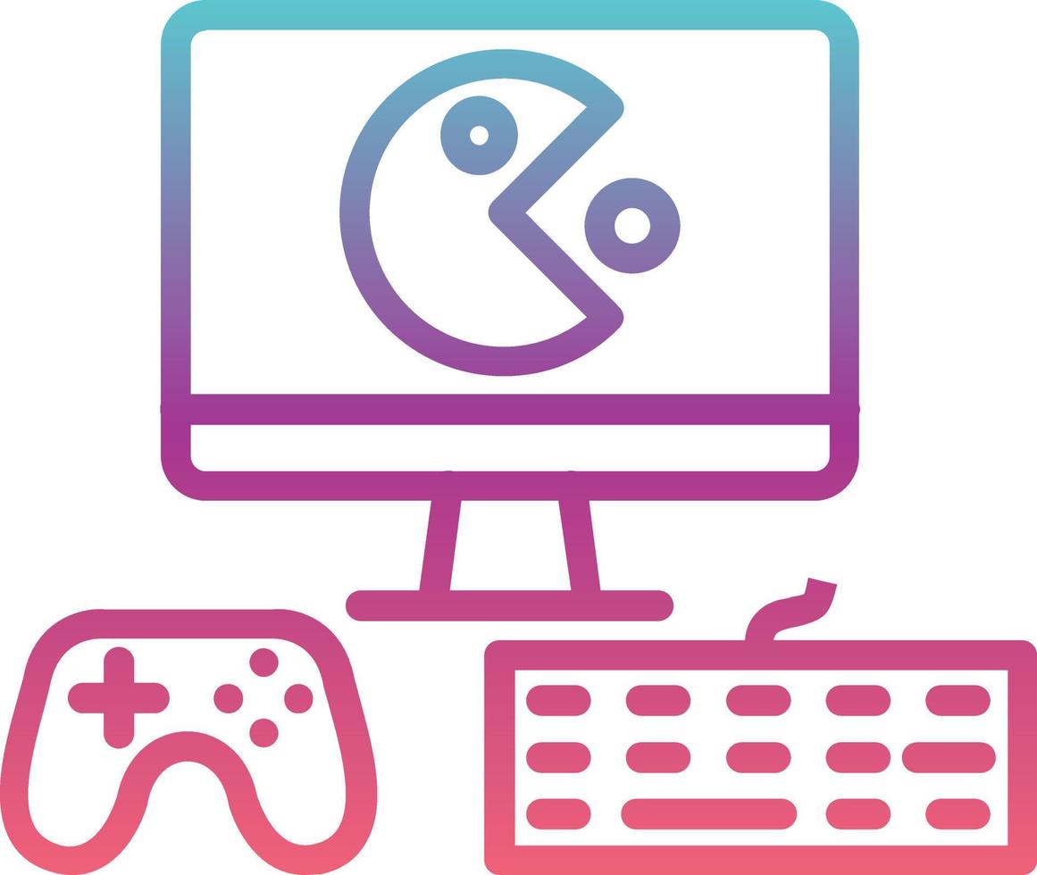 Gaming Setup Vector Icon
