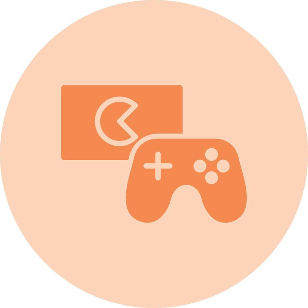 icono de vector de consola de juegos