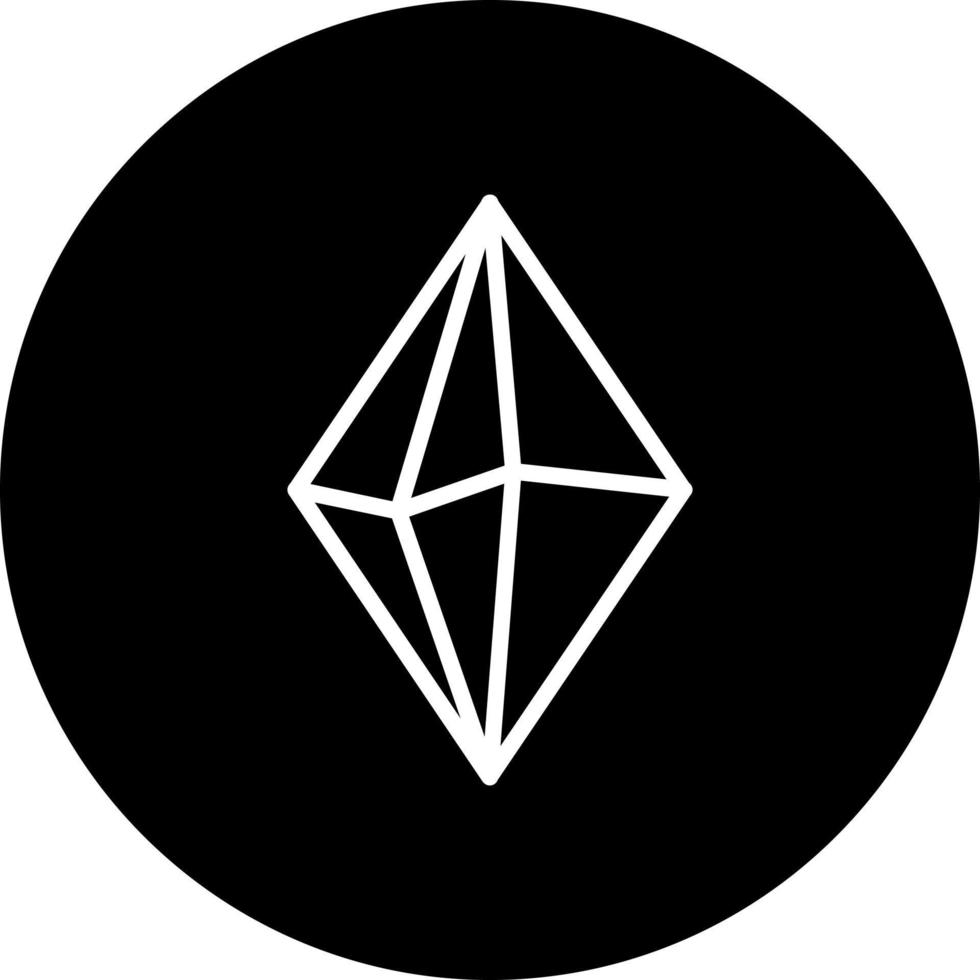 icono de vector de cristal