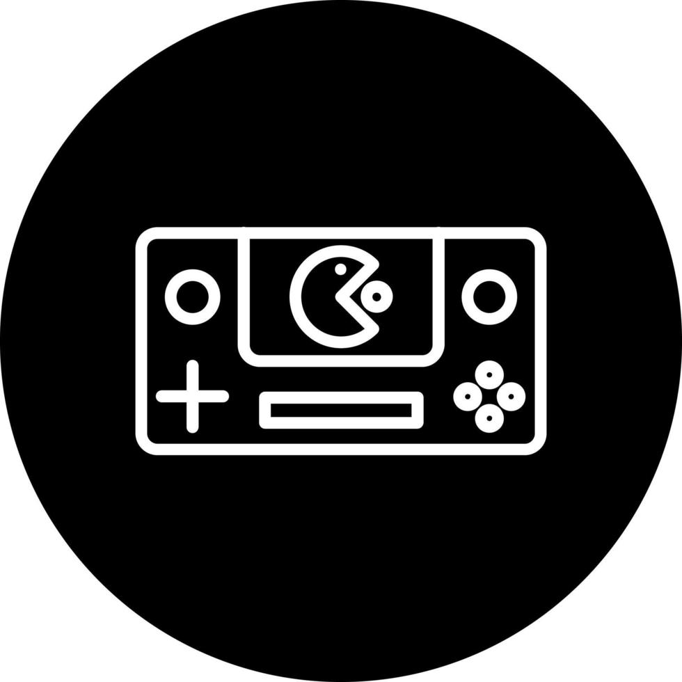 icono de vector de consola de juegos