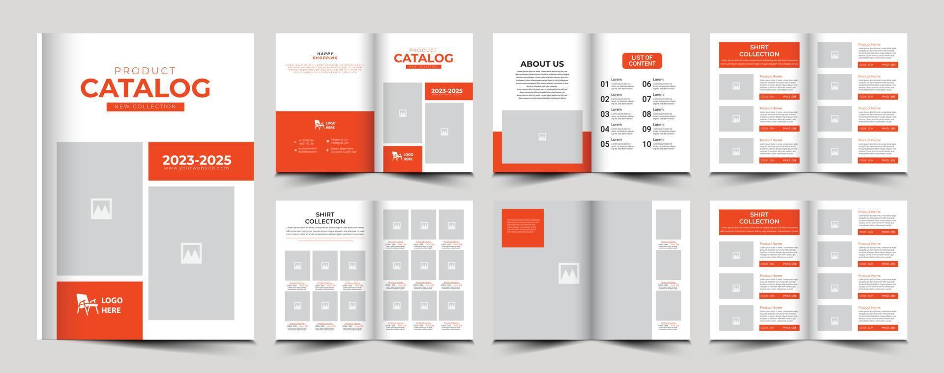 Vector catalog or catalogue or product catalog template