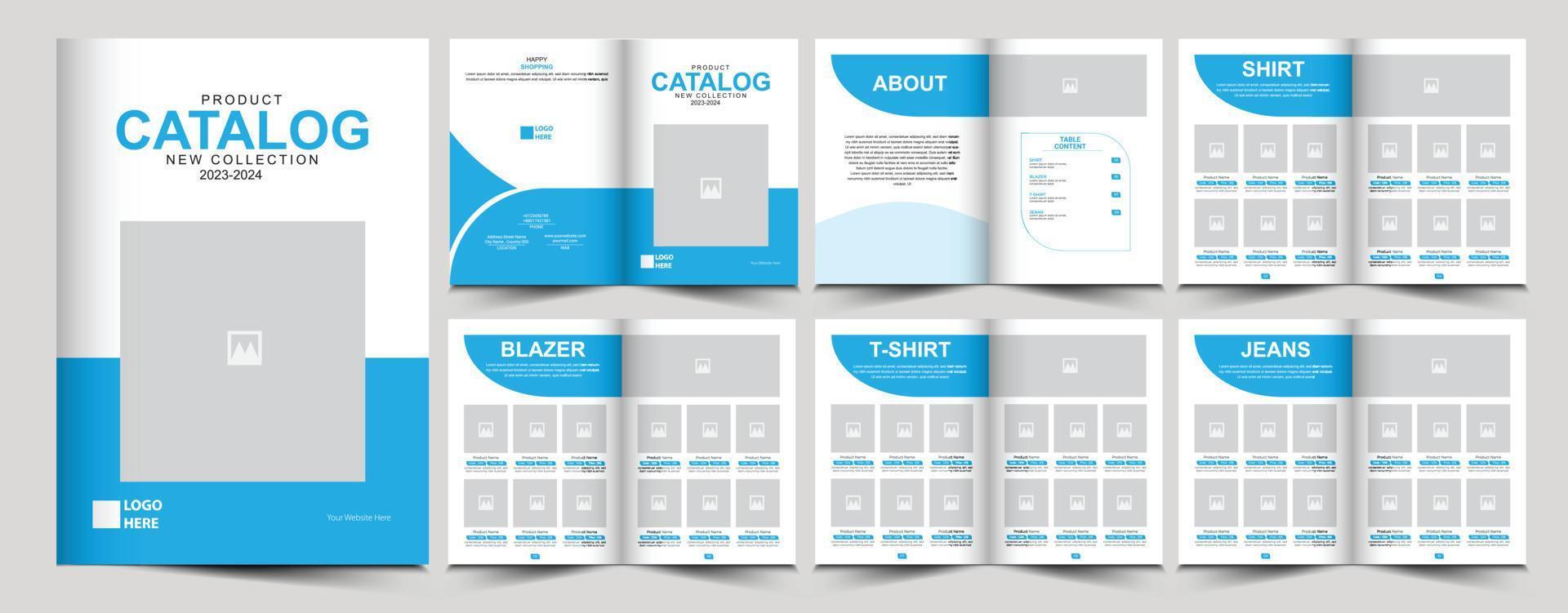 catálogo vectorial o catálogo o plantilla de catálogo de productos vector