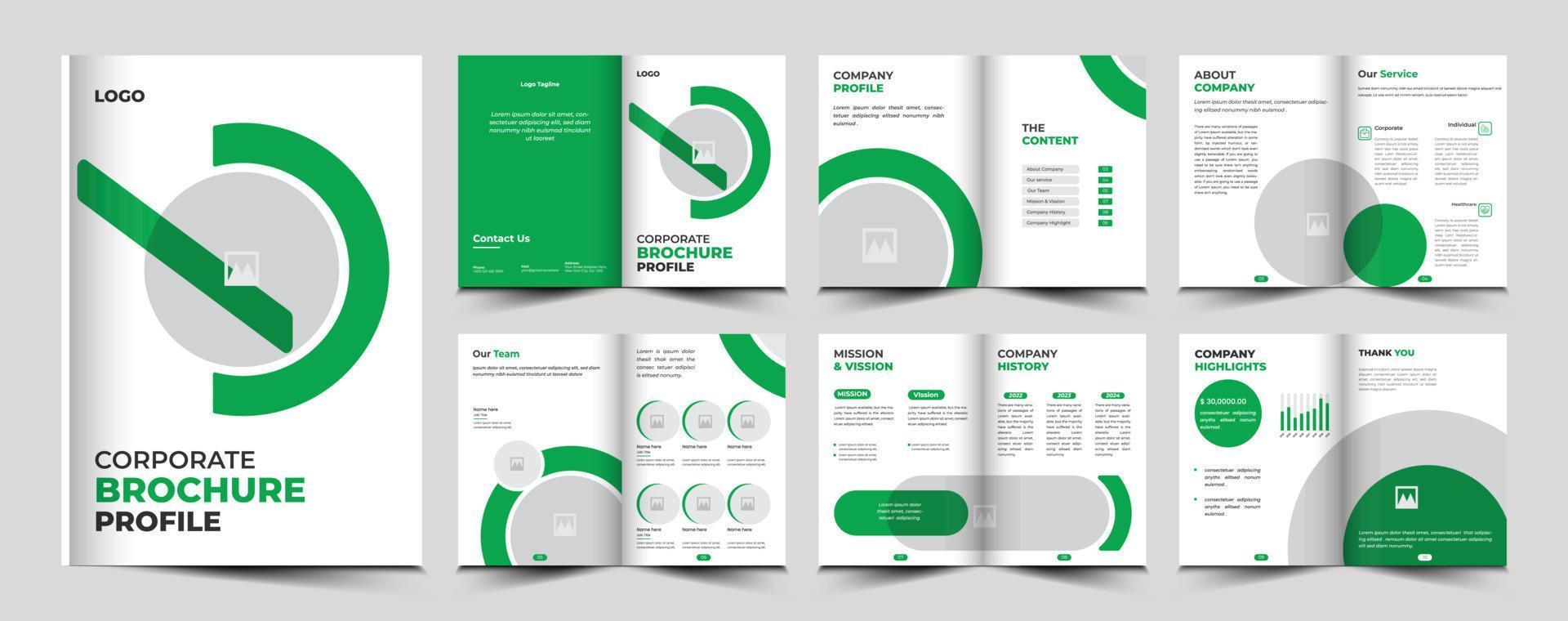 corporate company profile brochure template design vector