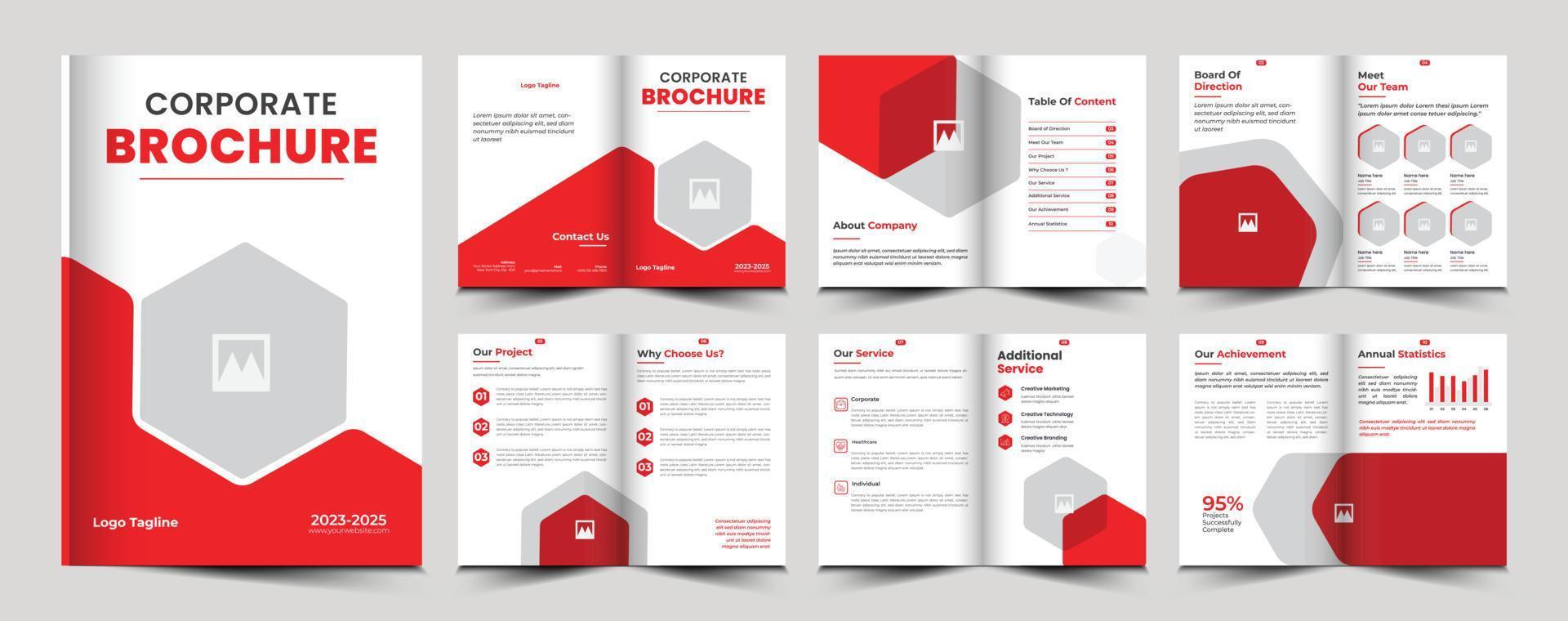 corporate company profile brochure template design vector