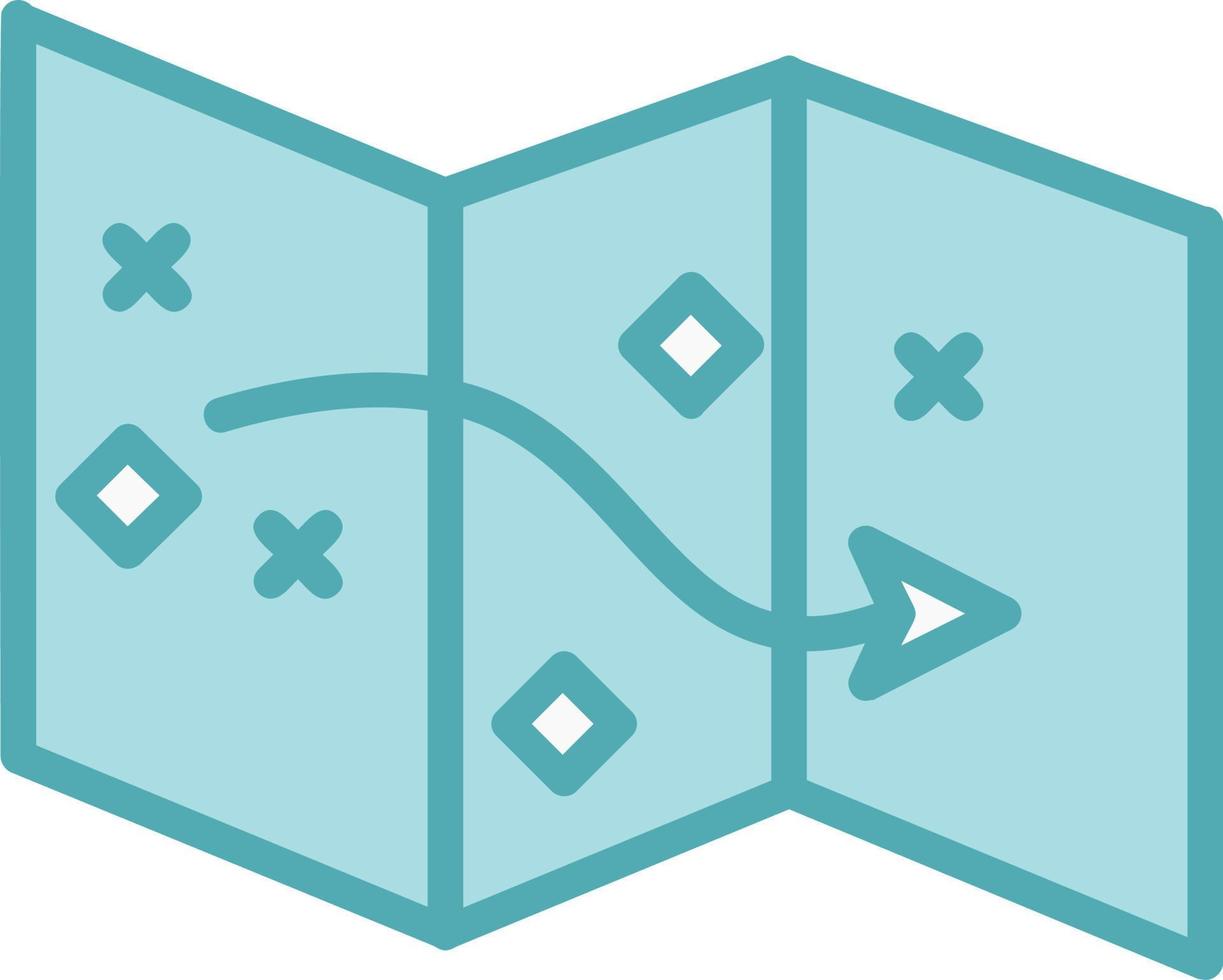 Treasure Map Vector Icon