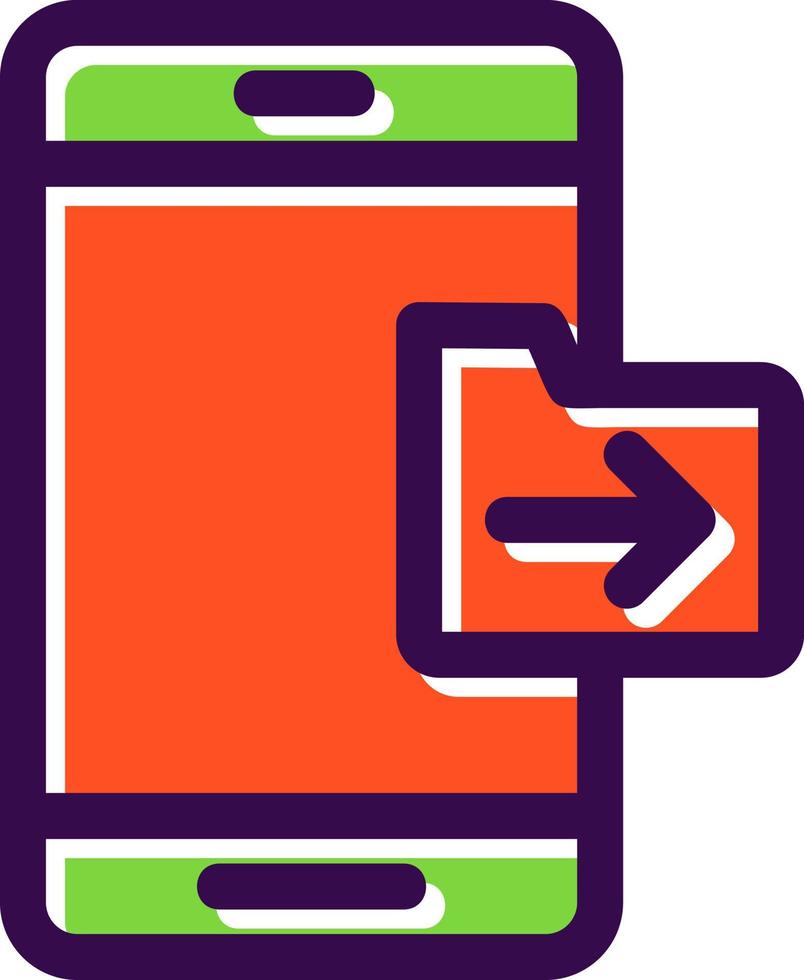 Send Folder Vector Icon Design
