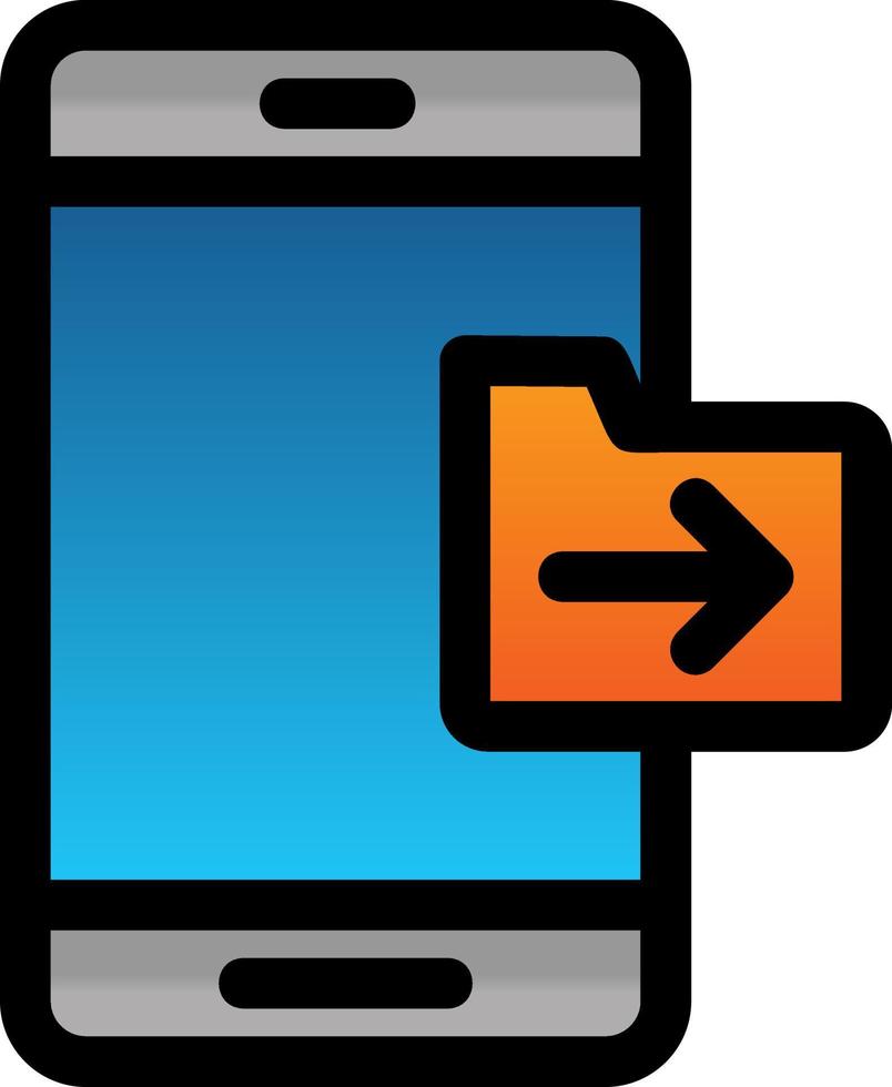 Send Folder Vector Icon Design