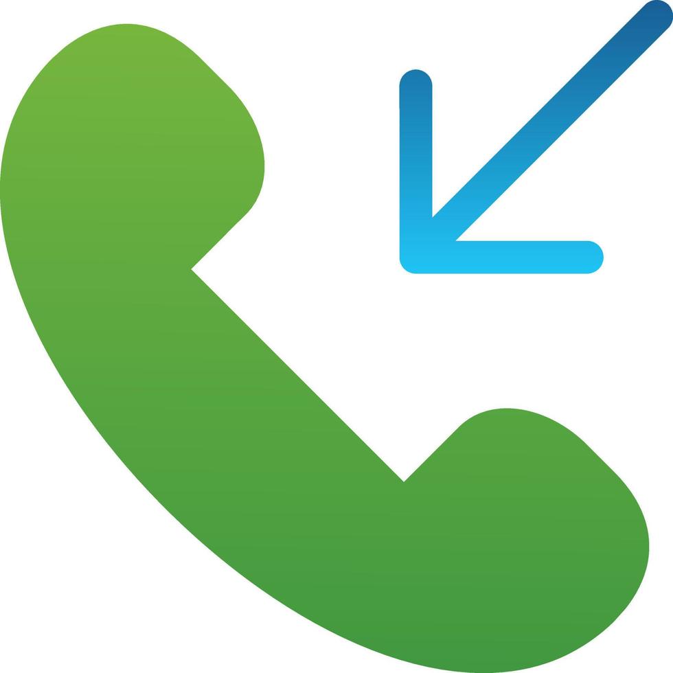 Incoming Call Vector Icon Design