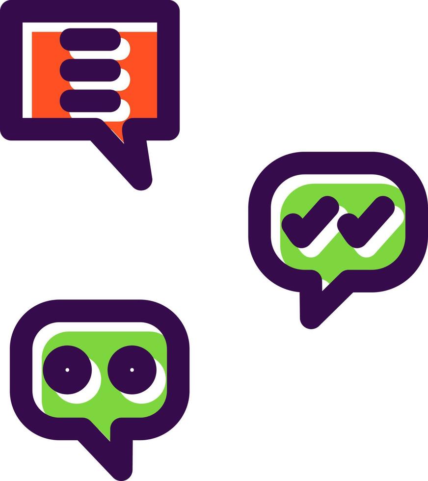 Group Chat Vector Icon Design