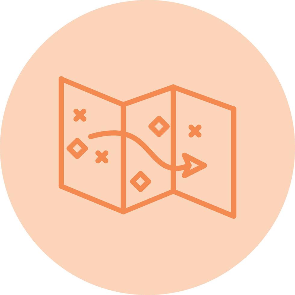 Treasure Map Vector Icon