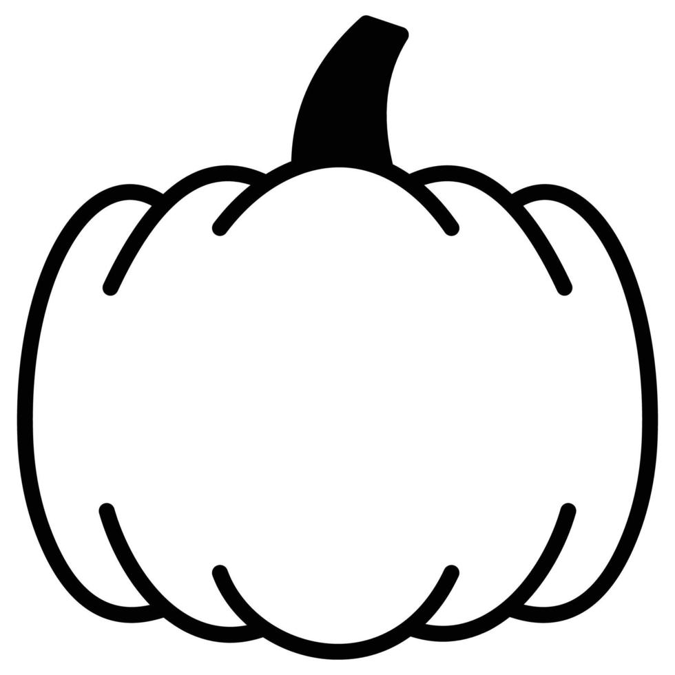 Pumpkin which can easily modify or edit vector