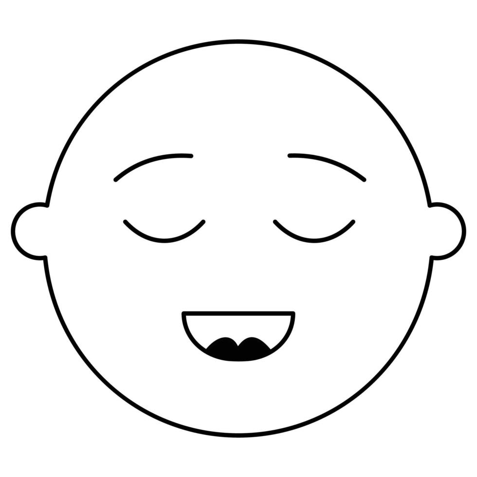 Smiley Sleeping which can easily modify or edit vector