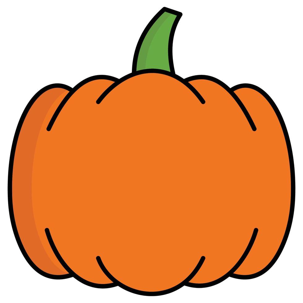 Pumpkin which can easily modify or edit vector