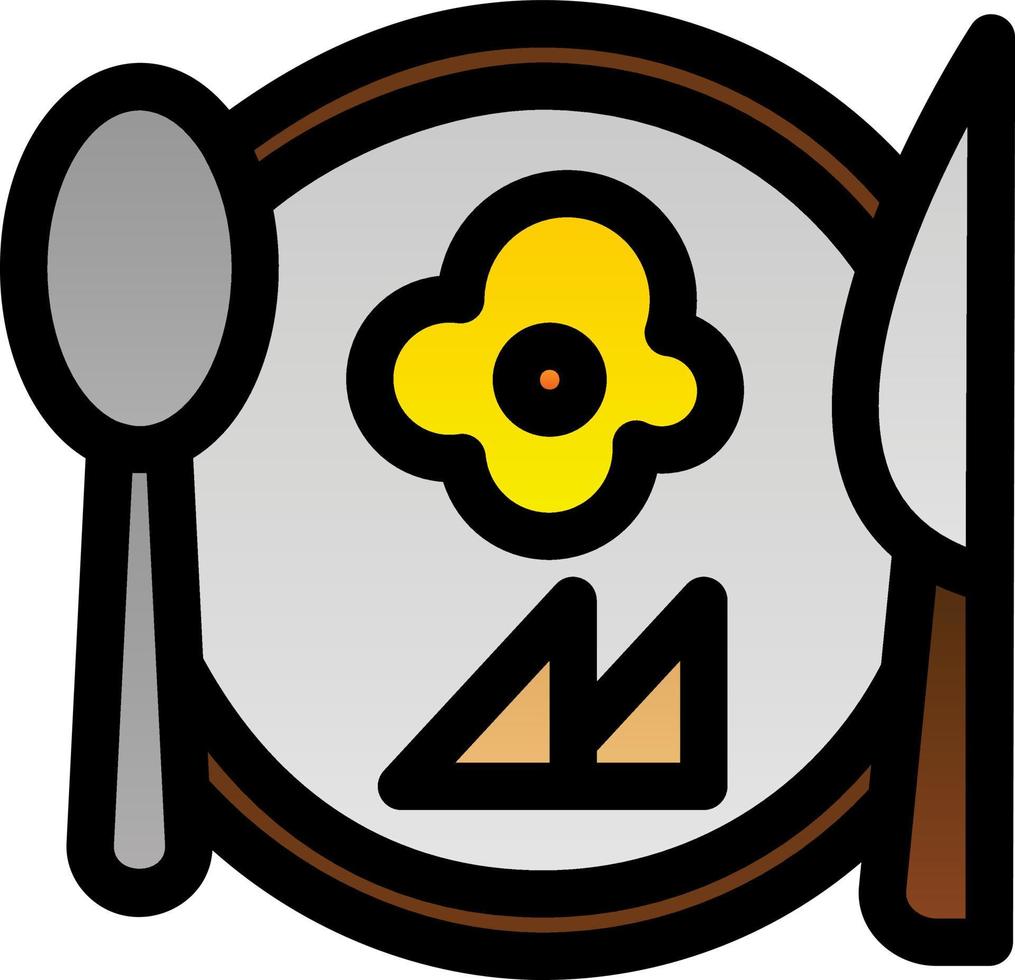 Breakfast Vector Icon Design