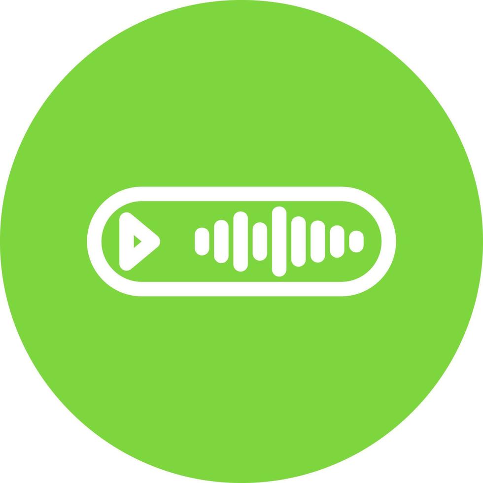 Voice Message Vector Icon Design