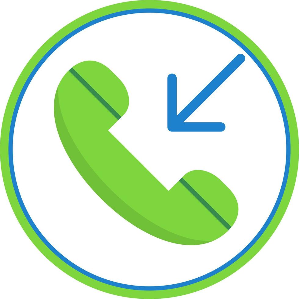 Incoming Call Vector Icon Design