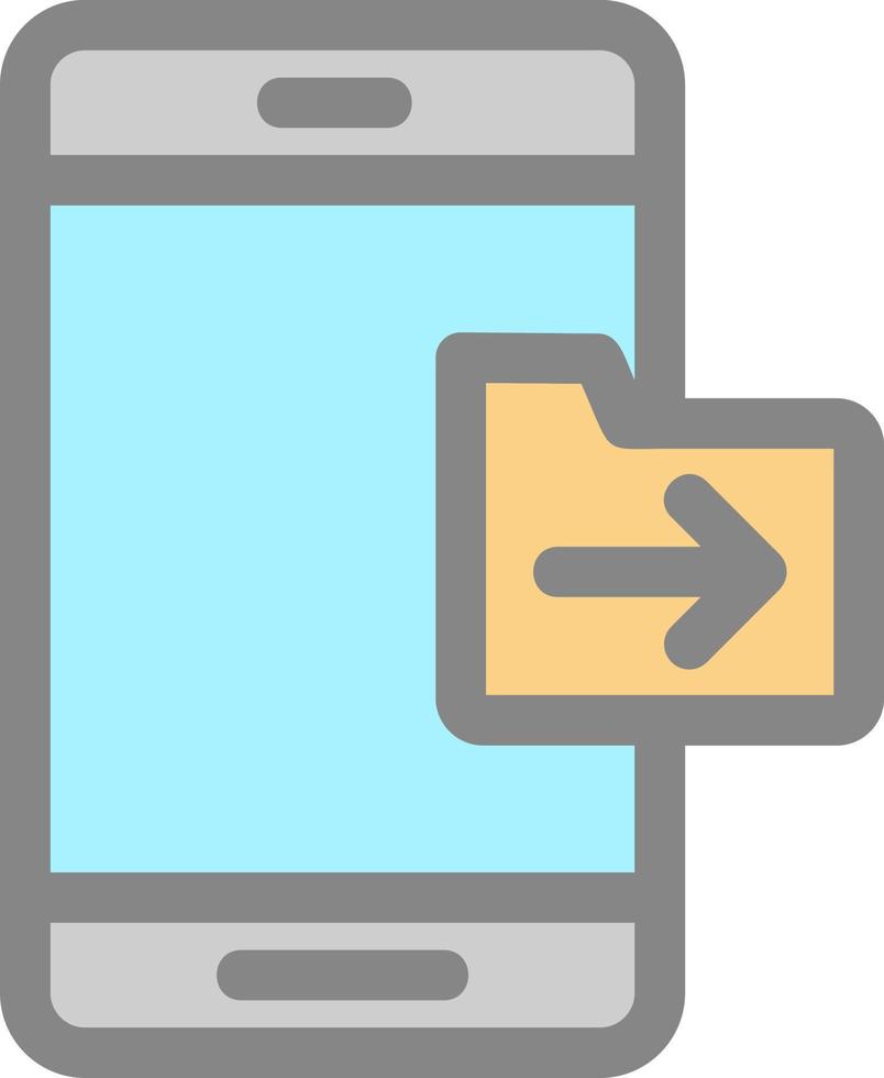 Send Folder Vector Icon Design