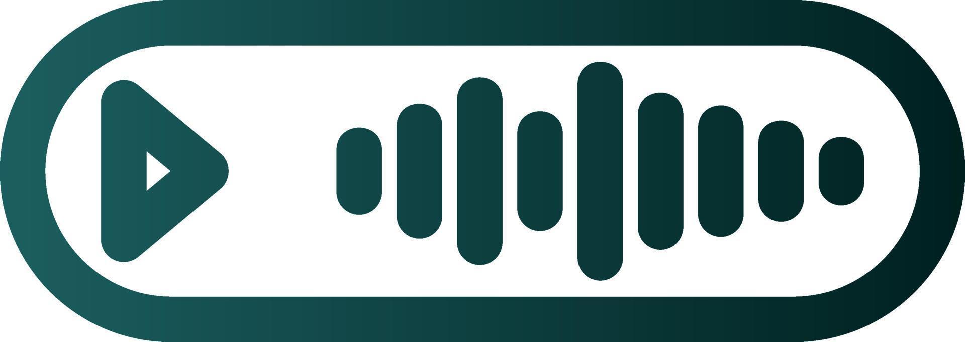Voice Message Vector Icon Design