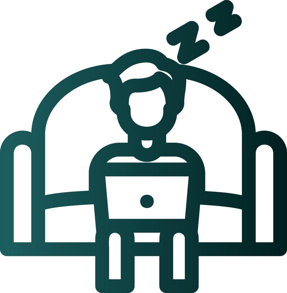 Lazy Work Vector Icon Design