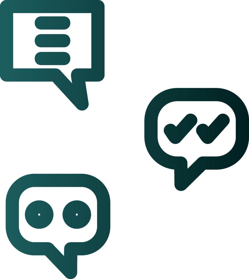 Group Chat Vector Icon Design
