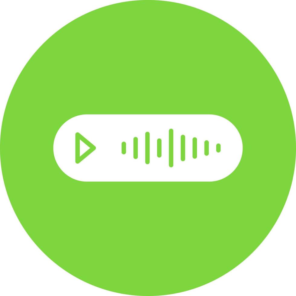 Voice Message Vector Icon Design