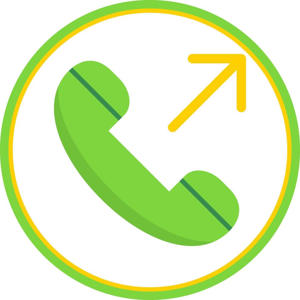 Outgoing Call Vector Icon Design