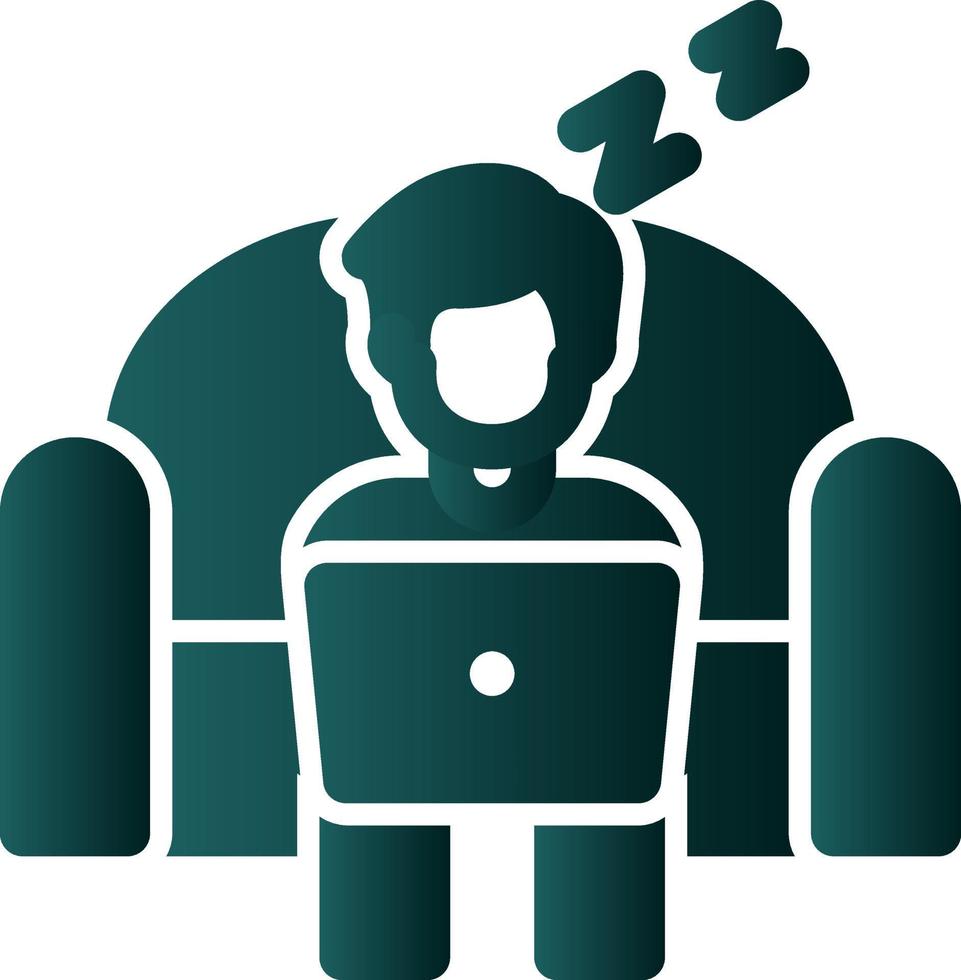 Lazy Work Vector Icon Design