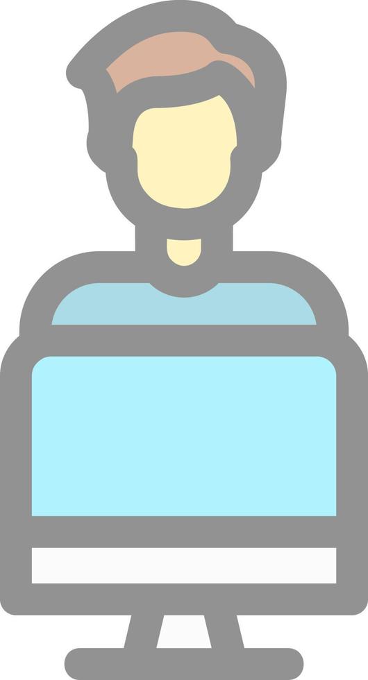 Working on Computer Vector Icon Design