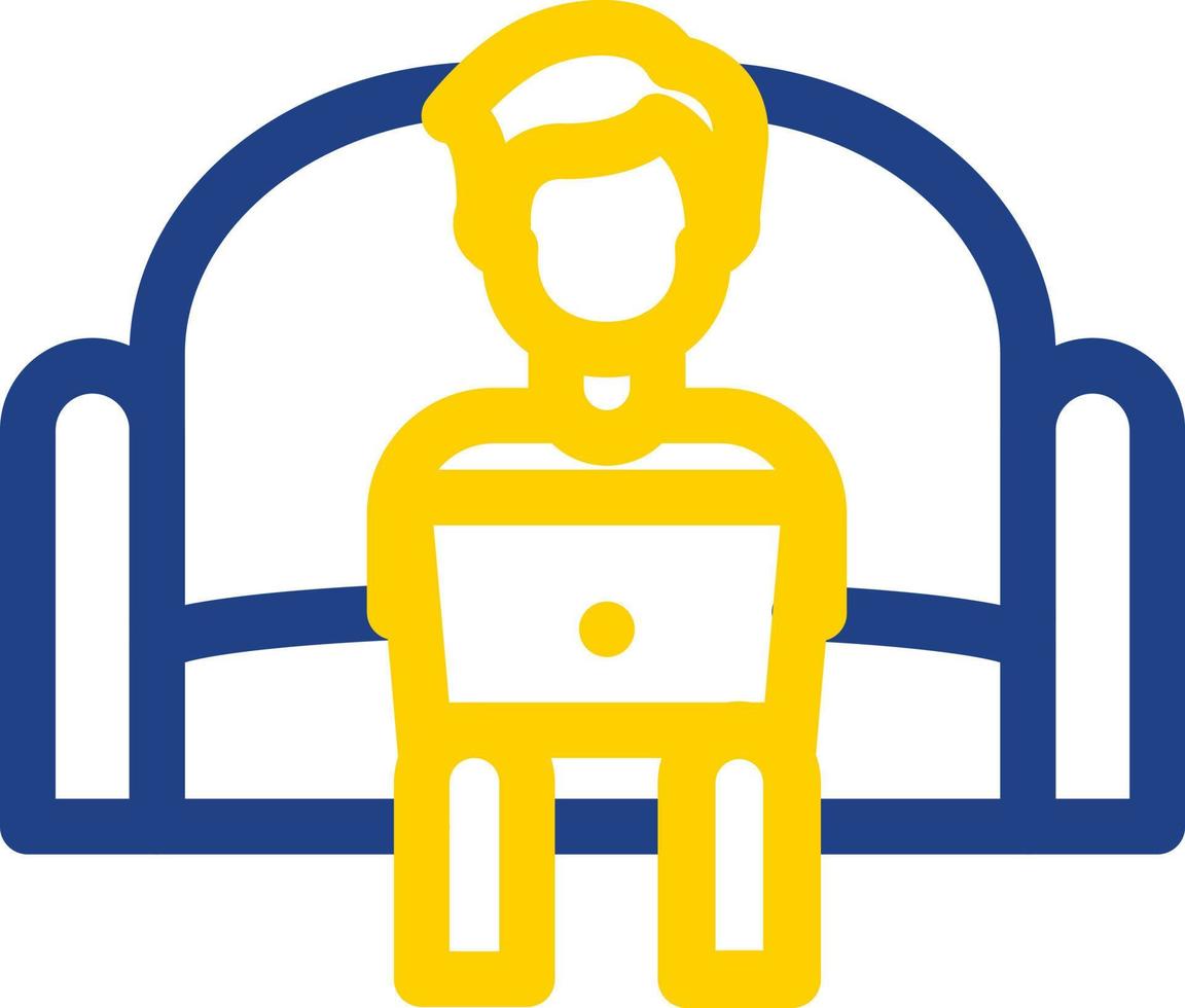 Working on Couch Vector Icon Design