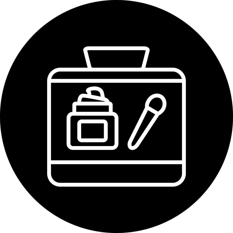 icono de vector de kit de maquillaje