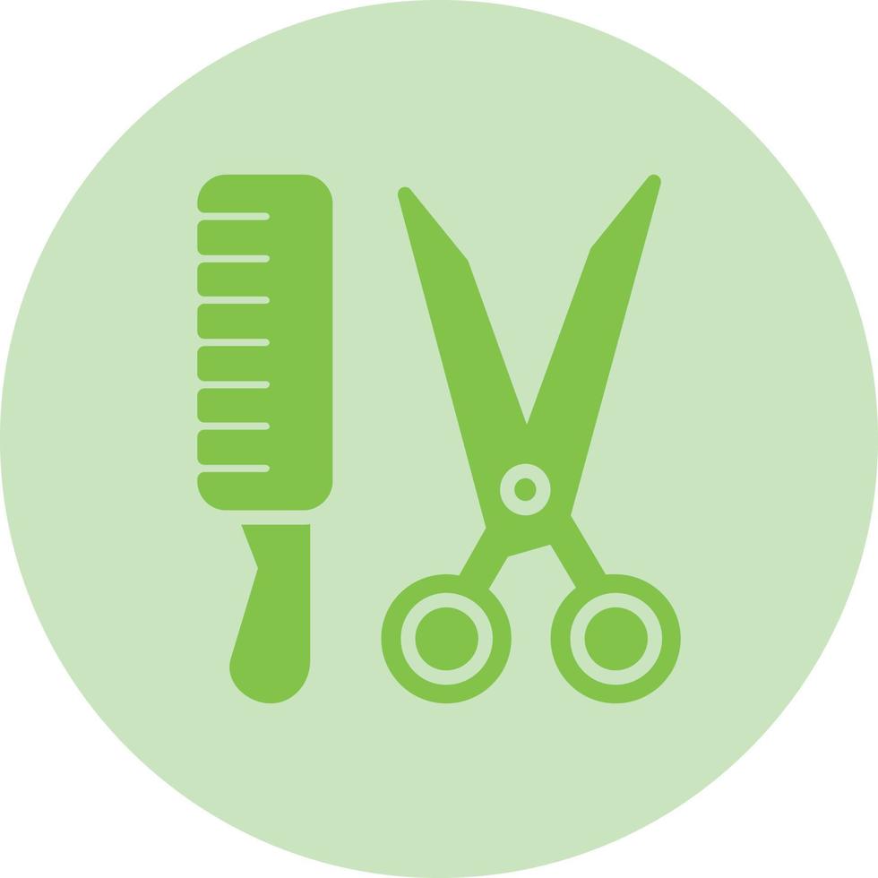 icono de vector de herramientas de peluquero