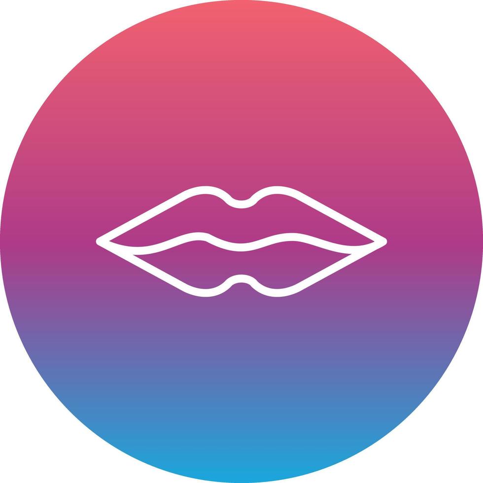 icono de vector de labios