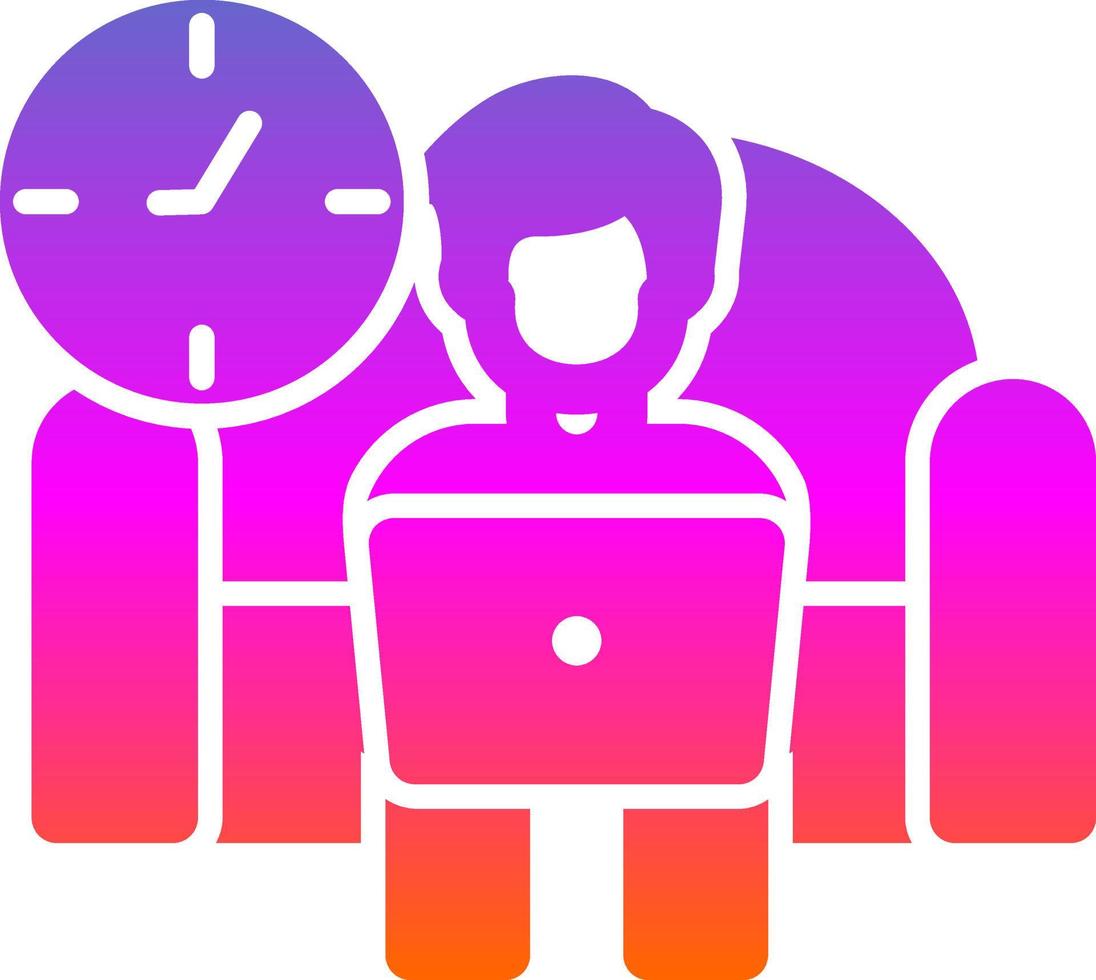 Relax Work Vector Icon Design