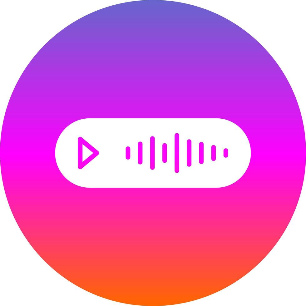 Voice Message Vector Icon Design
