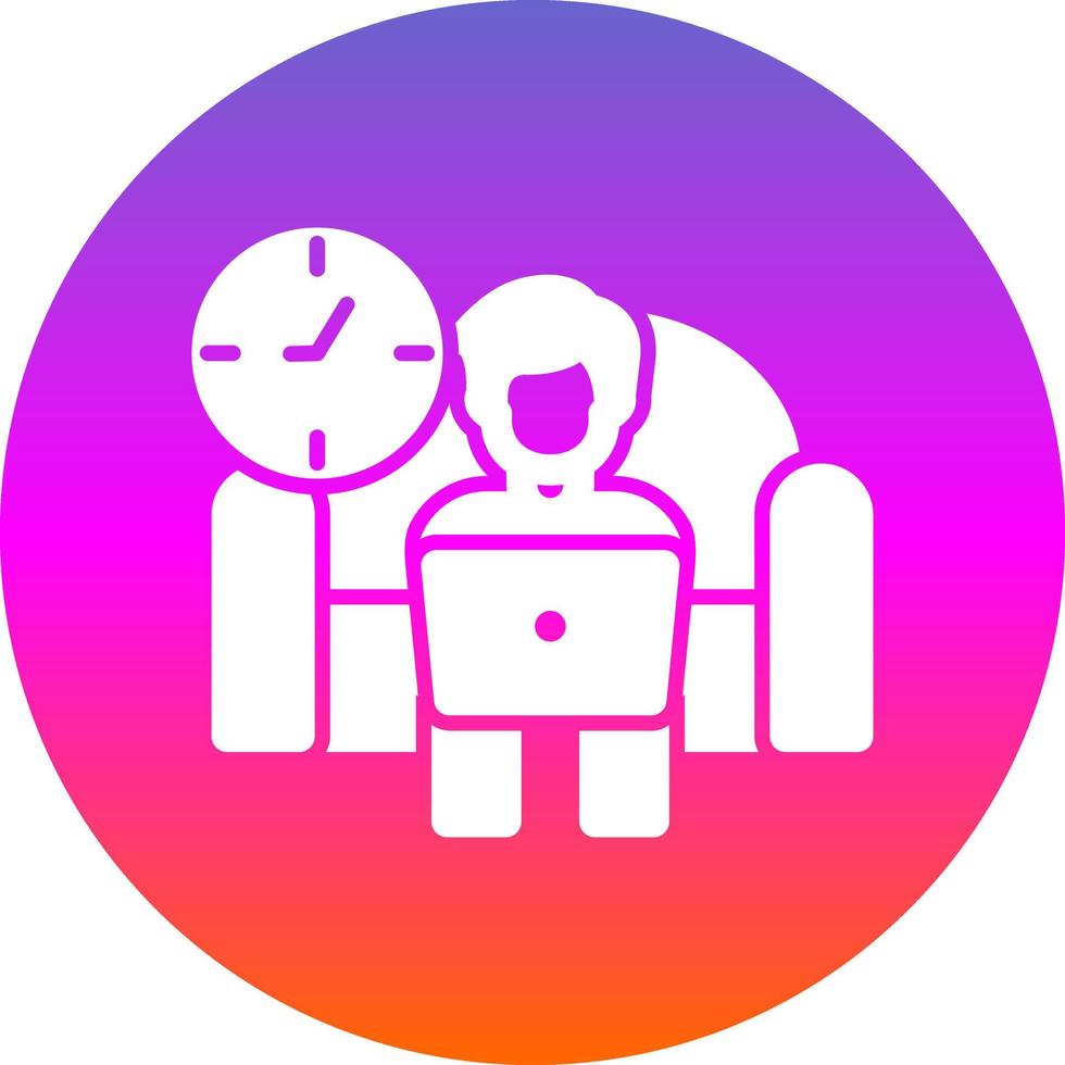 Relax Work Vector Icon Design