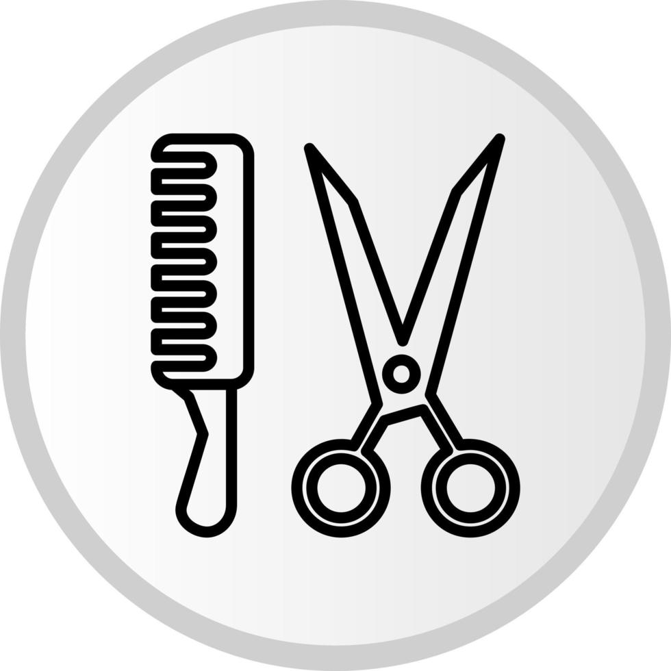 icono de vector de herramientas de peluquero