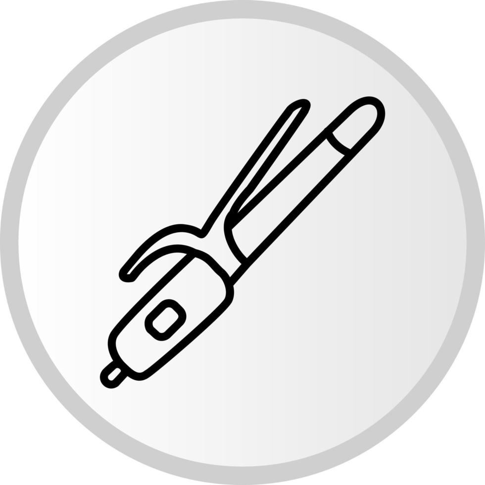 Curling Iron Vector Icon