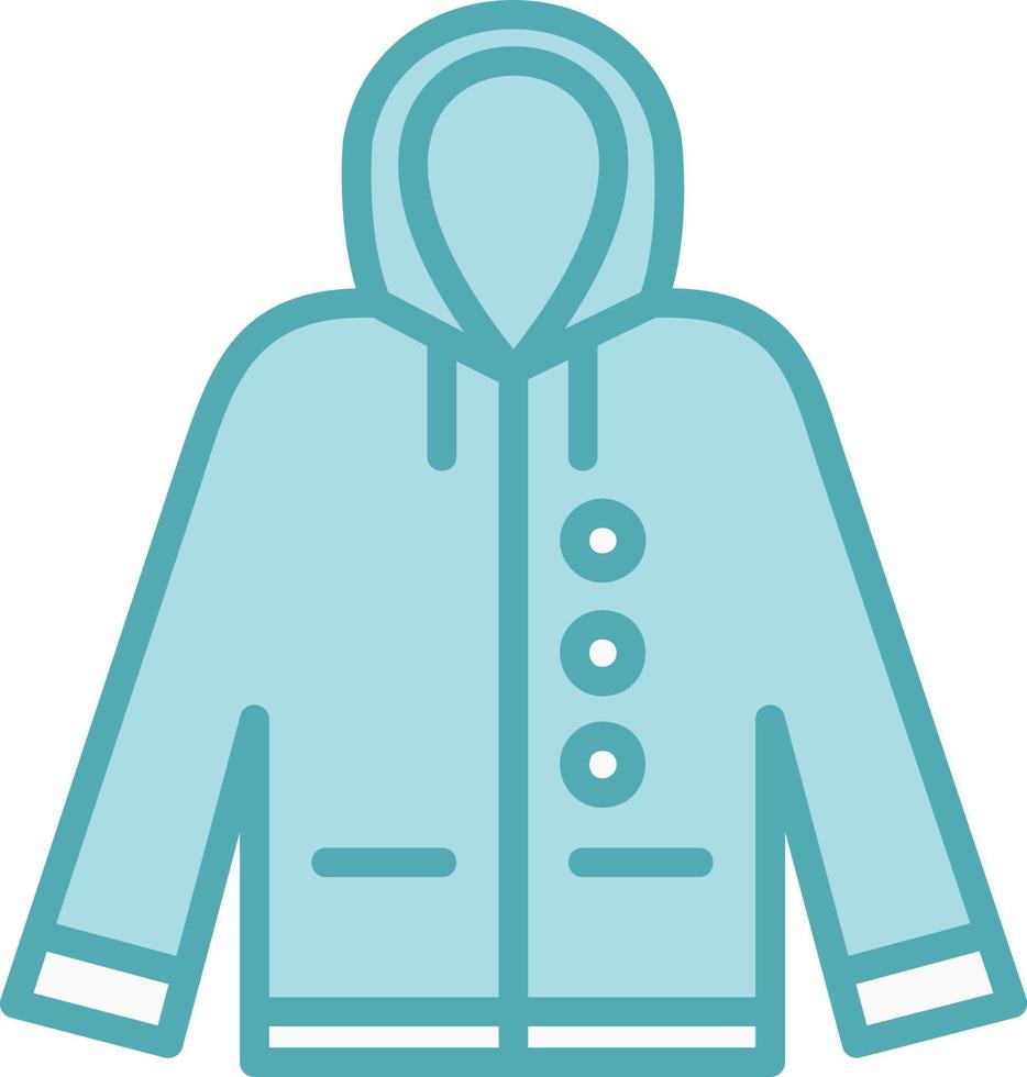 icono de vector de impermeable