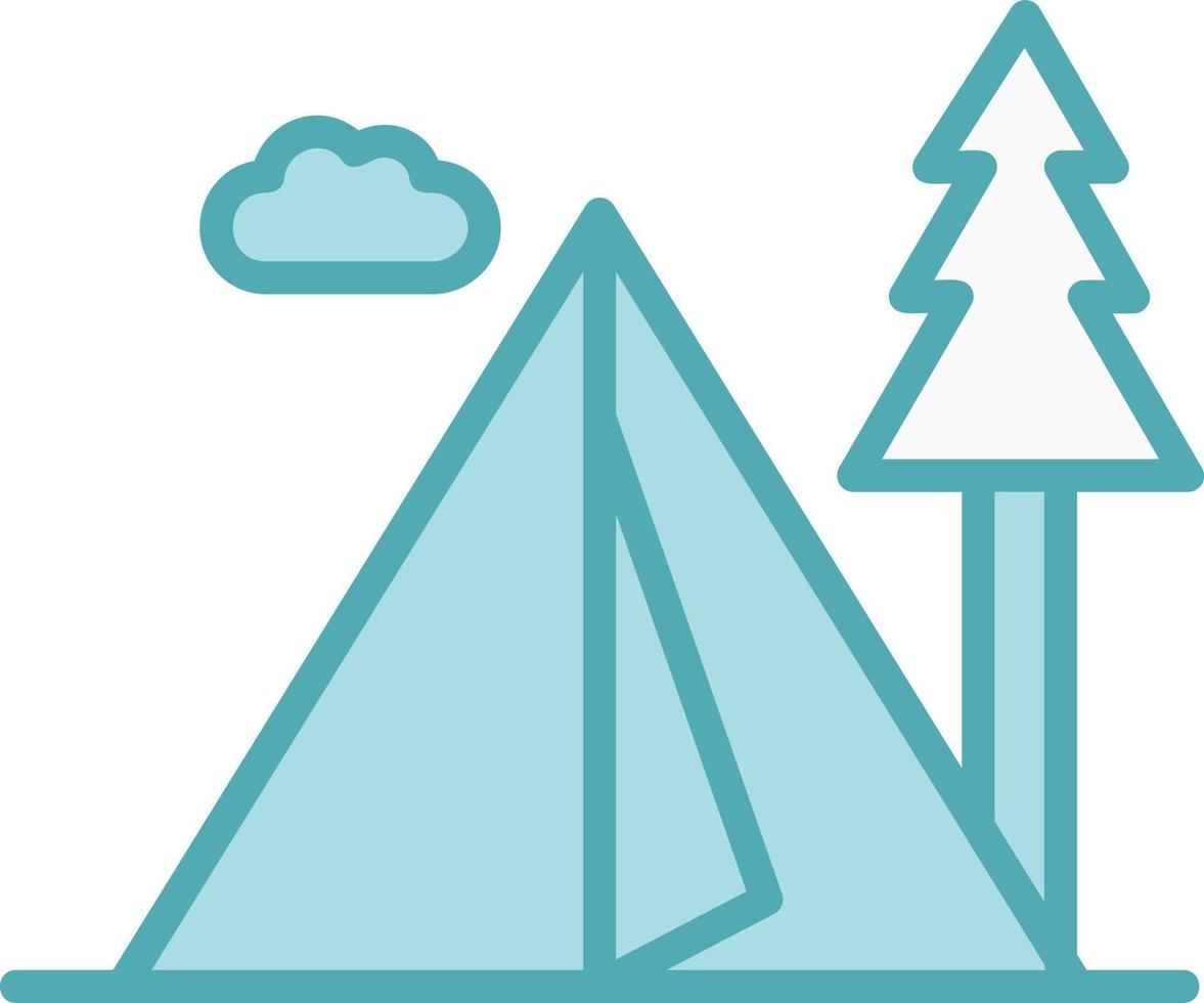 Camping Zone Vector Icon