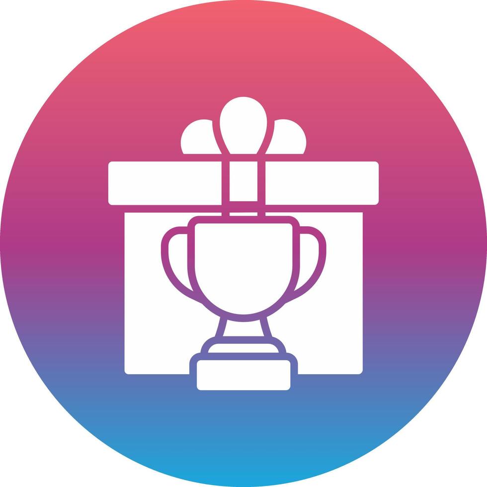 icono de vector de premio ganador