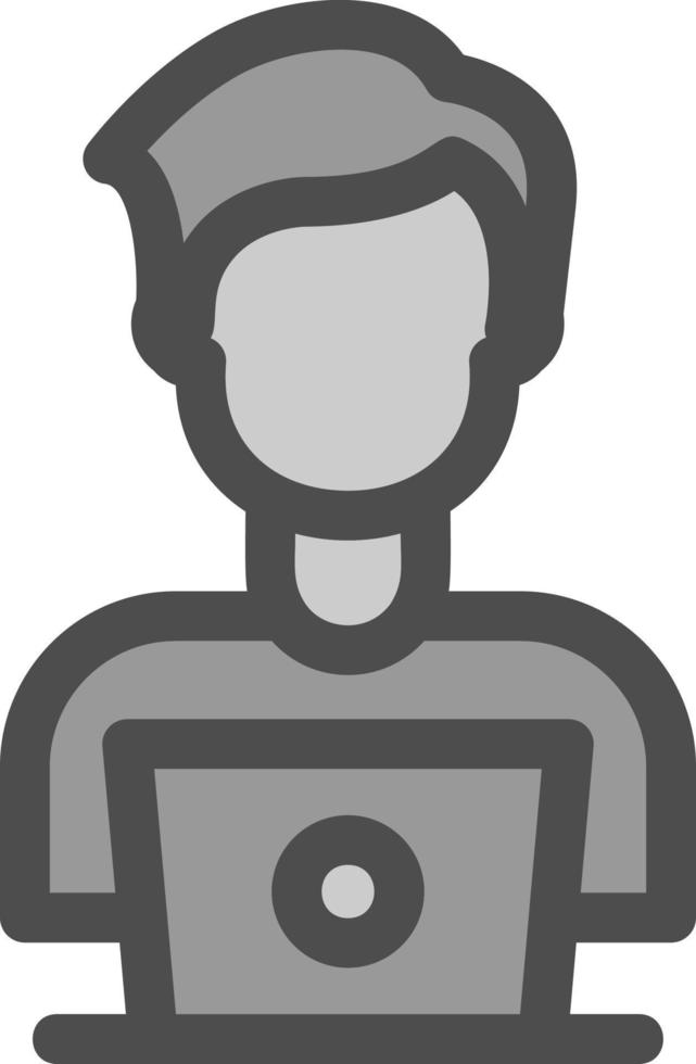 Meeting on Laptop Vector Icon Design
