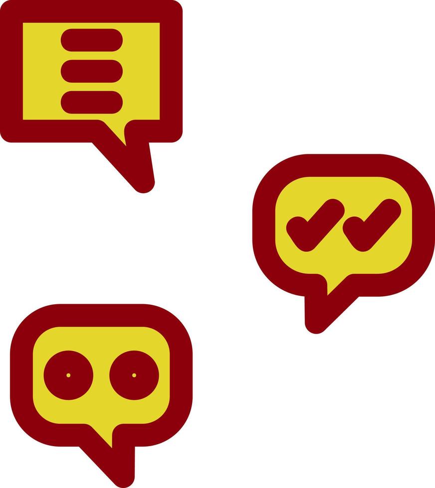 Group Chat Vector Icon Design