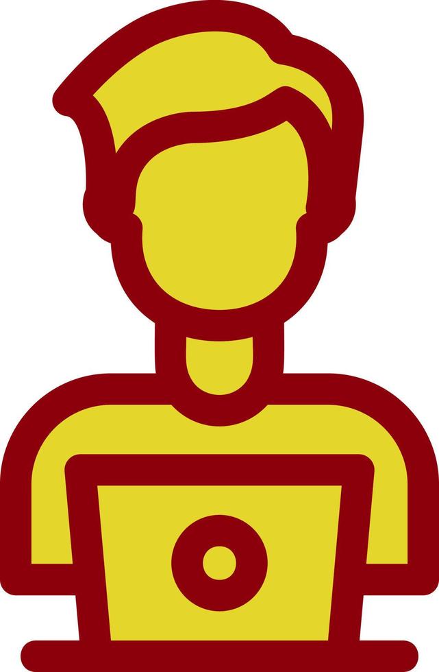 Meeting on Laptop Vector Icon Design
