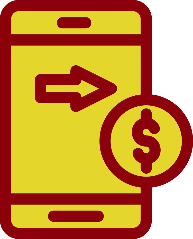 Send Money Mobile Vector Icon Design