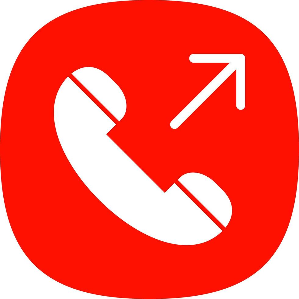 Outgoing Call Vector Icon Design