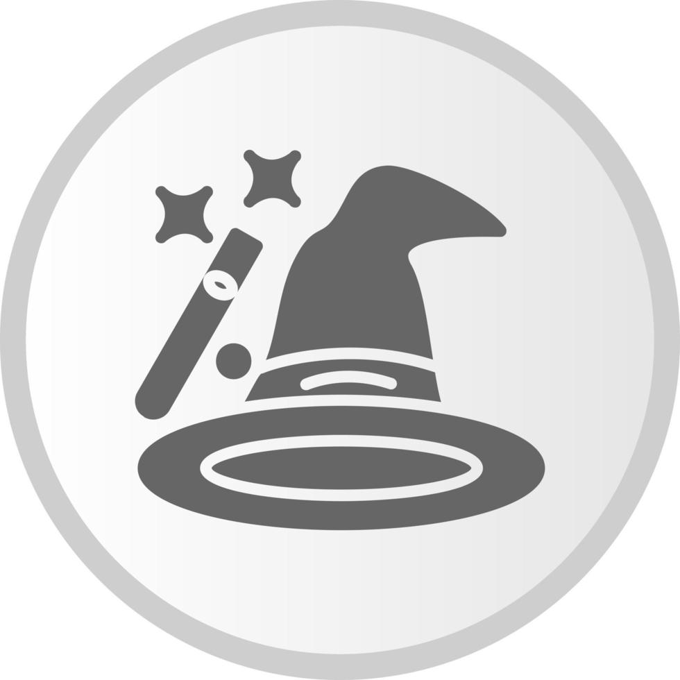 icono de vector de sombrero de mago