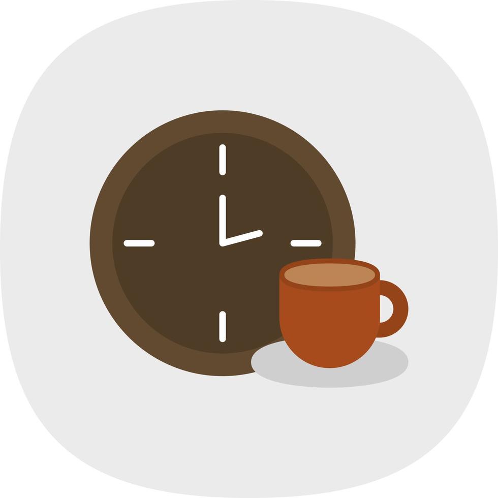 diseño de icono de vector de pausa para el café